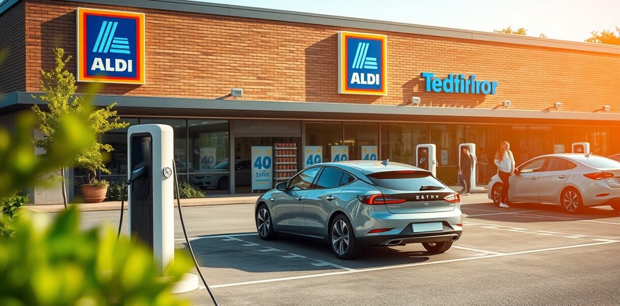 Aldi Ladesäulen - E-Auto laden beim Discounter