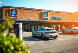 Aldi Ladesäulen - E-Auto laden beim Discounter