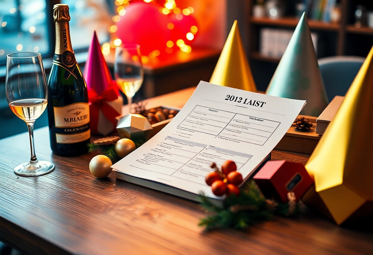 Silvester Einkaufsliste: Die perfekte Checkliste für eine unvergessliche Silvesterparty!