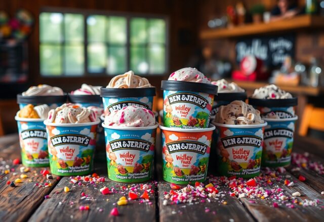 Ben and Jerry's Sortenliste: Entdecken Sie Alle Geschmacksrichtungen und Neuheiten! [Bildinhalt mit KI erstellt]