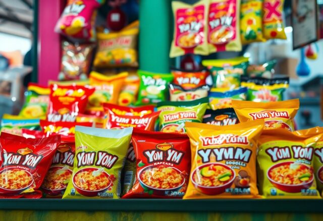 Alle Yum Yum Sorten - Liste der Instant Nudelsuppen