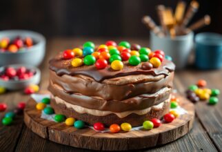 Blitzschnelle Kinder SchokoBon Torte ohne backen