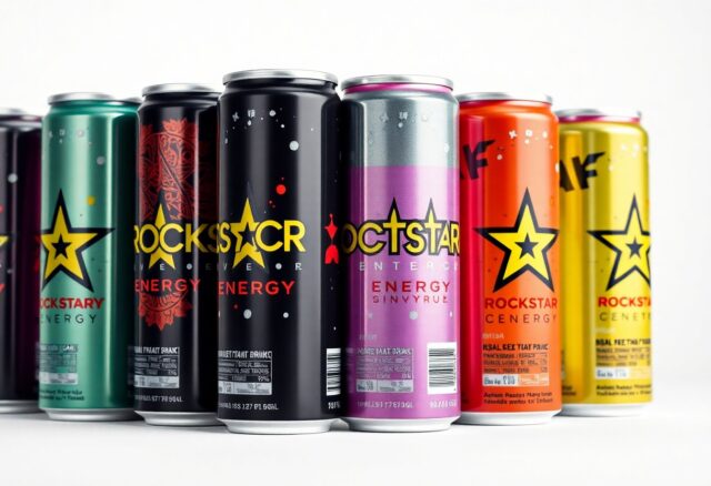 Rockstar Energy: Alle Sorten im Detail und ihrer Nährstoffprofile [Bildinhalt mit KI erstellt]