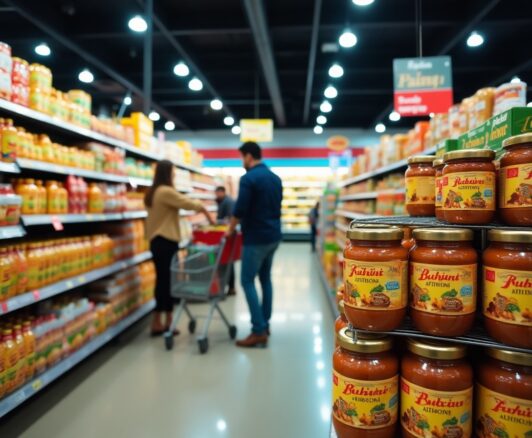 In welcher Abteilung findet man Tahin im Supermarkt?