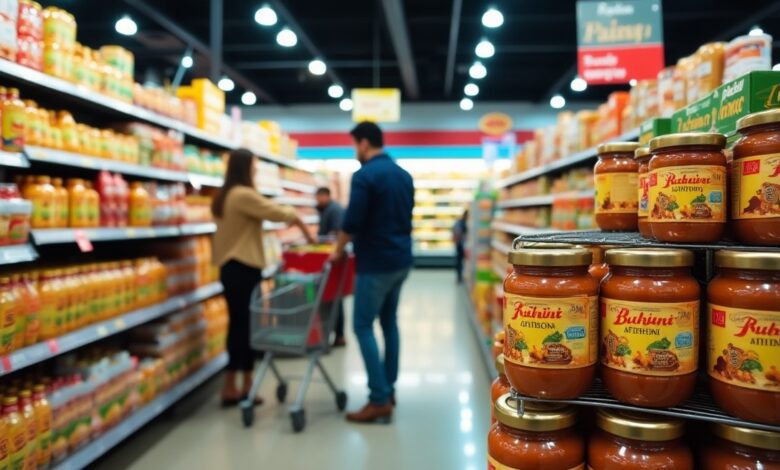 In welcher Abteilung findet man Tahin im Supermarkt?