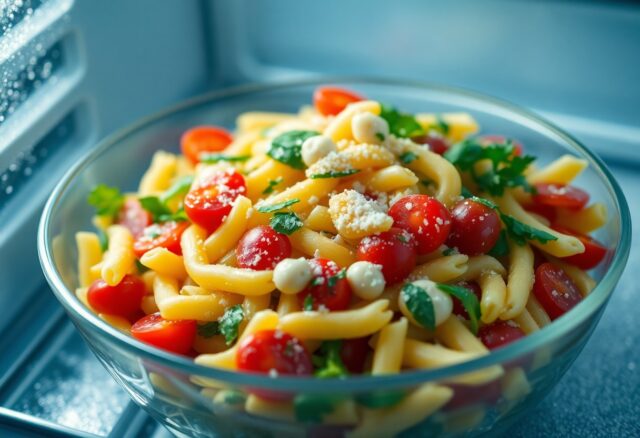 So kann man Nudelsalat einfrieren