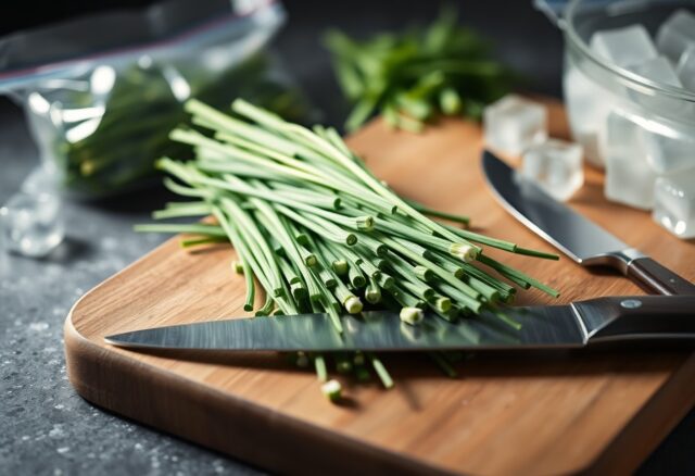 Schnittlauch einfrieren und haltbar machen