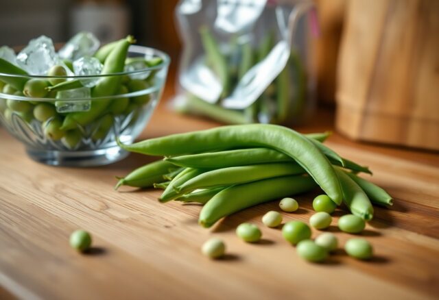 Wie kann man Zuckerschoten einfrieren?