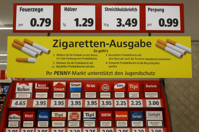 Penny Zigaretten und Alternativen: Smart, Tipi und Starlight