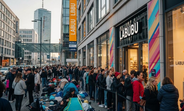 Labubu-Store eröffnet in Berlin: Fans campieren stundenlang vor Popmart Filiale