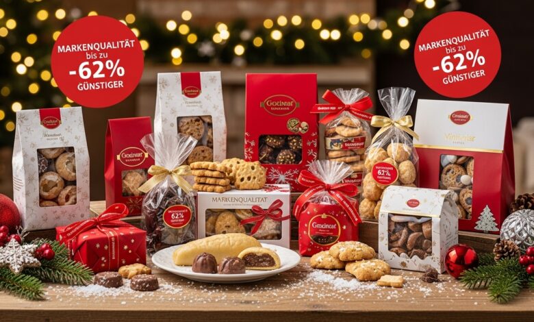 Süße Weihnachtsware: Markenqualität bis zu 62% günstiger im Supermarkt und Discounter
